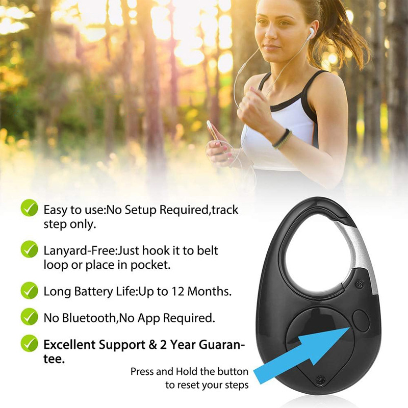 3D Pedometer for Walking Steps Miles